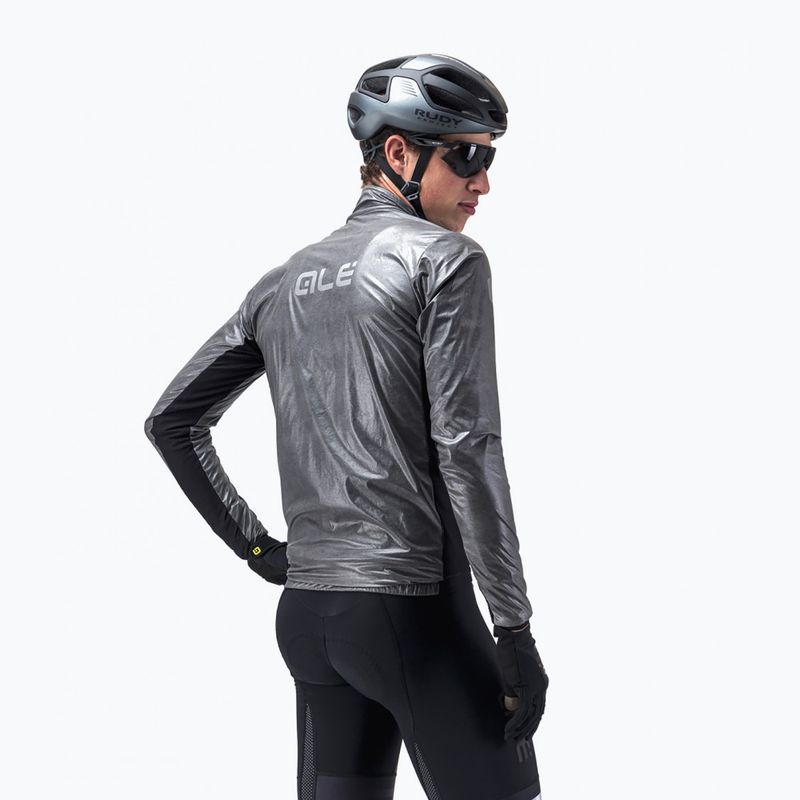 Pánská cyklistická bunda Alé Black Reflective grey L20037401 2