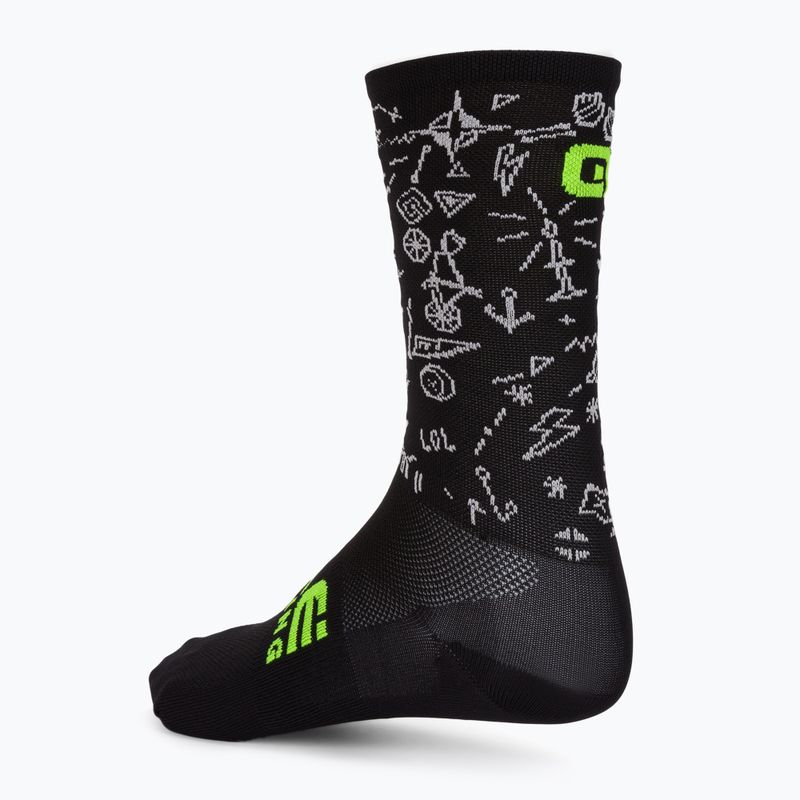 Cyklistické ponožky Alé Versilia černé L20187401 2