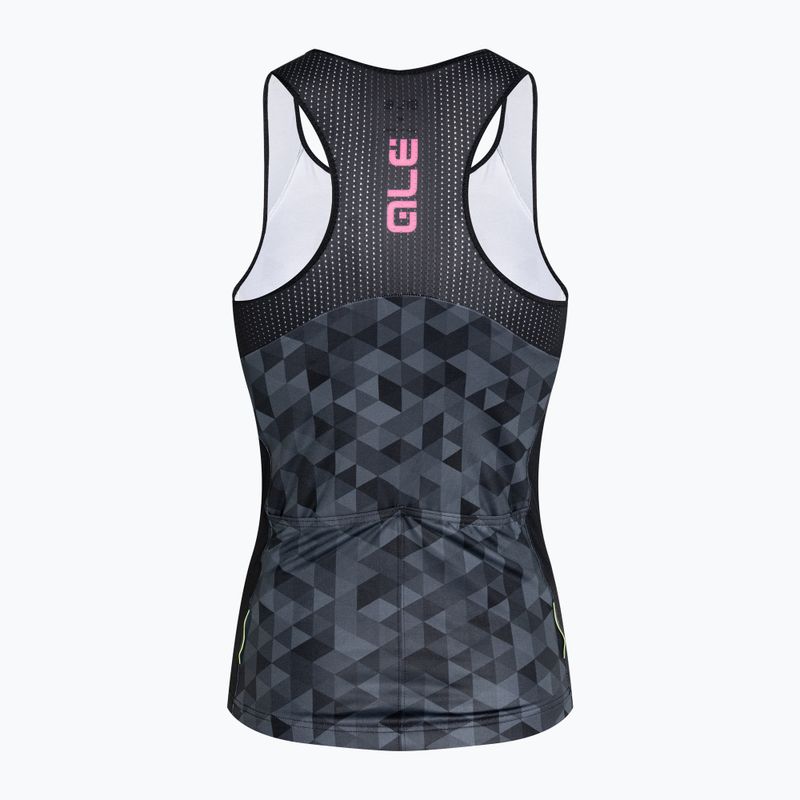 Dámský cyklistický dres Alé Triangles šedý/černý L21112401 7