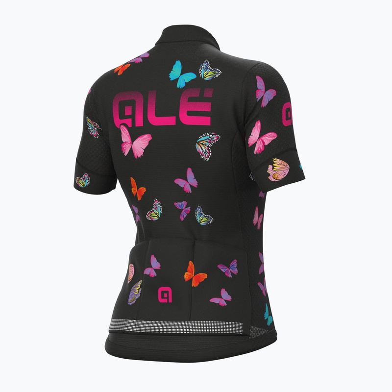 Dámský cyklistický dres Alé Maglia Donna MC Butterfly černý L21169401 2