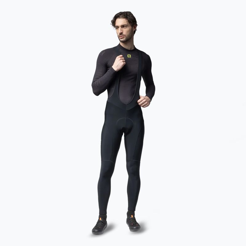 Pánské cyklistické kalhoty Alé Winter Bibtights black/black