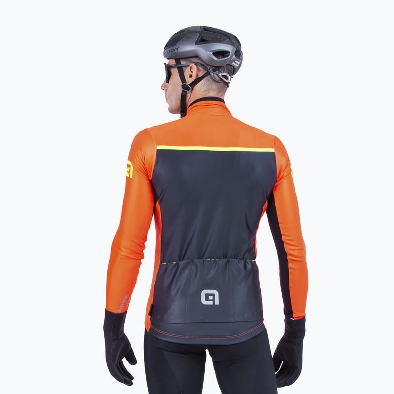Pánská cyklistická bunda Alé K-Tornado 2.0 oranžová L22076401 2