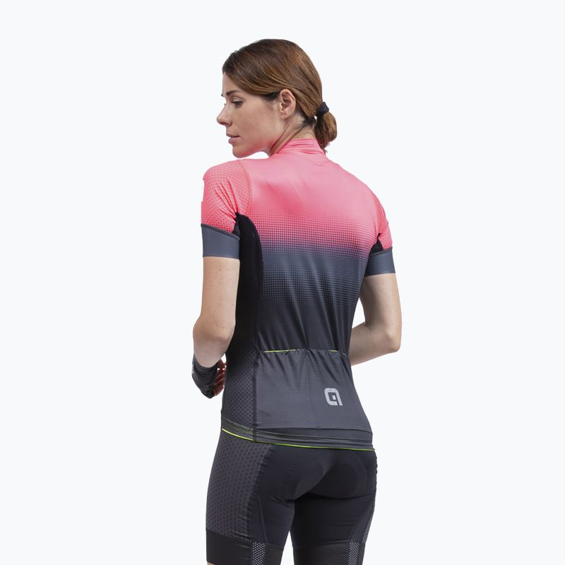 Dámský cyklistický dres Alé Gradient černo-oranžový L22175529 2