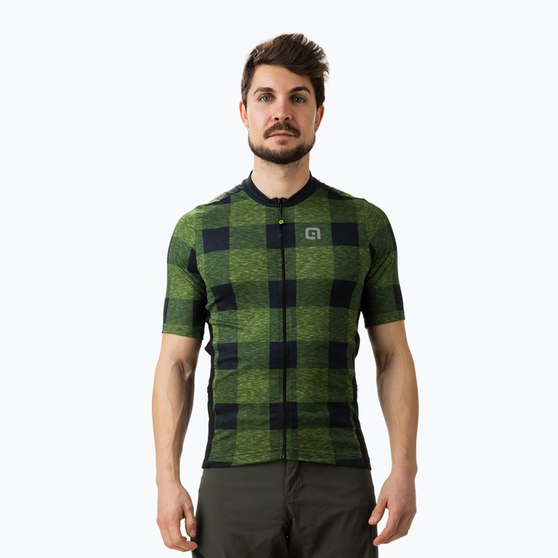 Pánský cyklistický dres Alé Scottish zelený L22133462