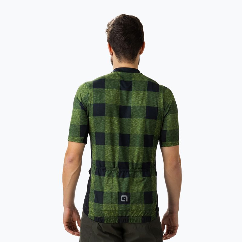 Pánský cyklistický dres Alé Scottish zelený L22133462 2