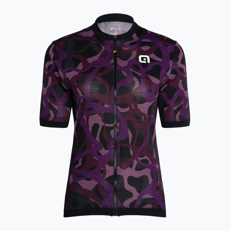 Dámský cyklistický dres Alé Woodland black/purple L22185494 3