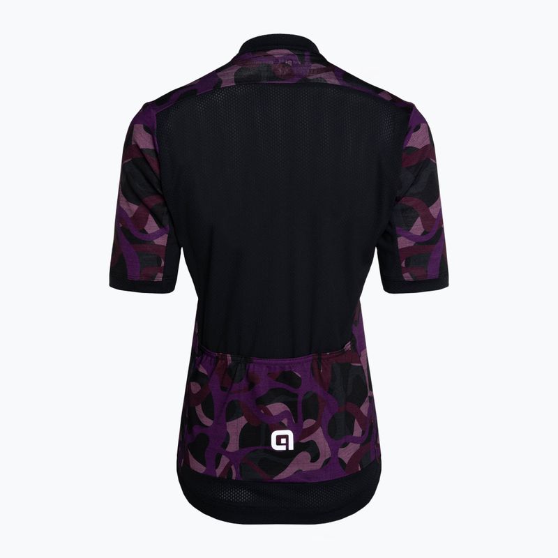 Dámský cyklistický dres Alé Woodland black/purple L22185494 4