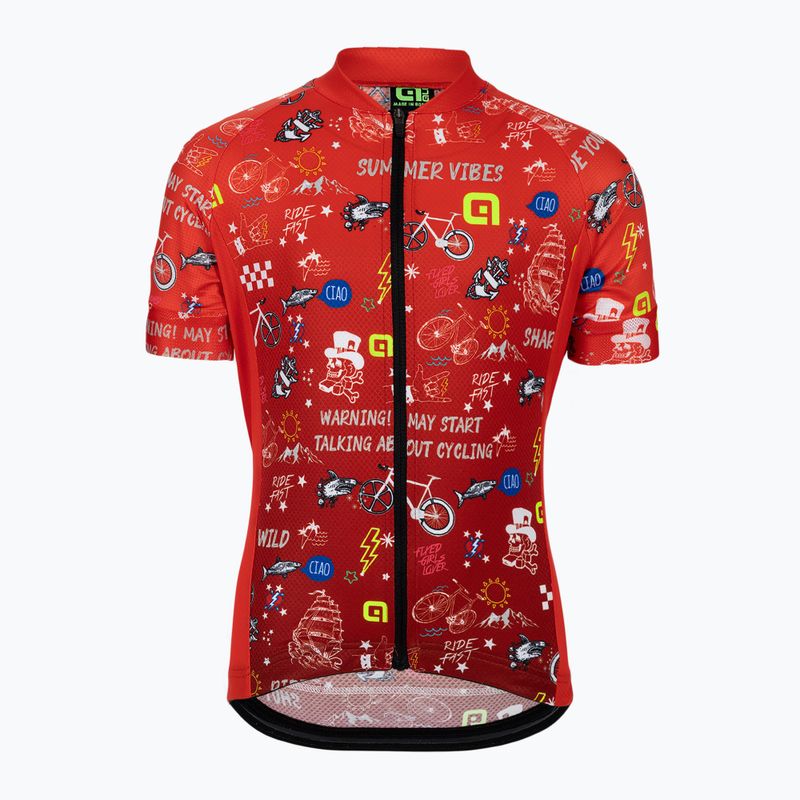 Dětský cyklistický dres Alé Maglia Mc Vibes červený L22228405