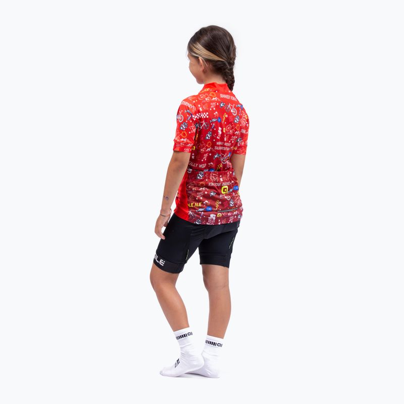 Dětský cyklistický dres Alé Maglia Mc Vibes červený L22228405 5