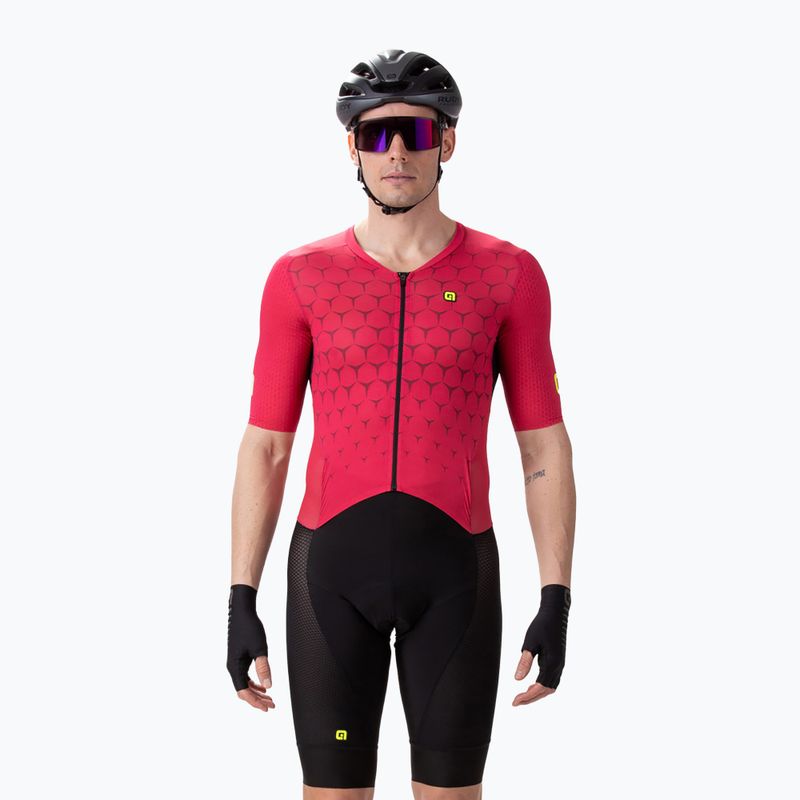 Pánský triatlonový oblek Alé Body MC Hive červený/černý L22193405
