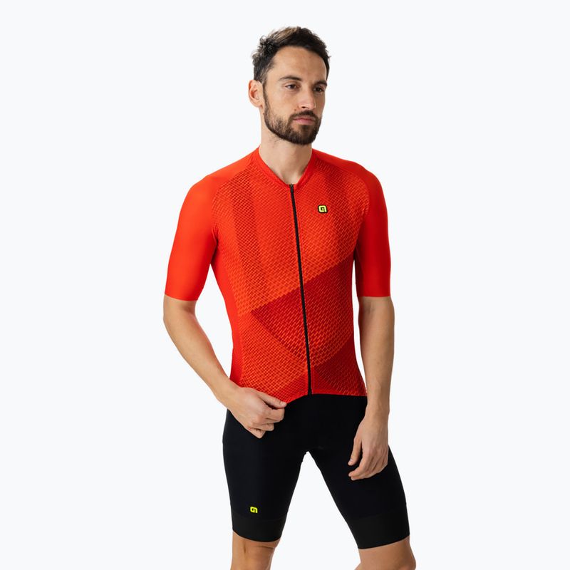 Pánský cyklistický dres Alé Web červená L23091405 2