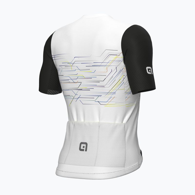 Pánský cyklistický dres Alé Megabyte white 2