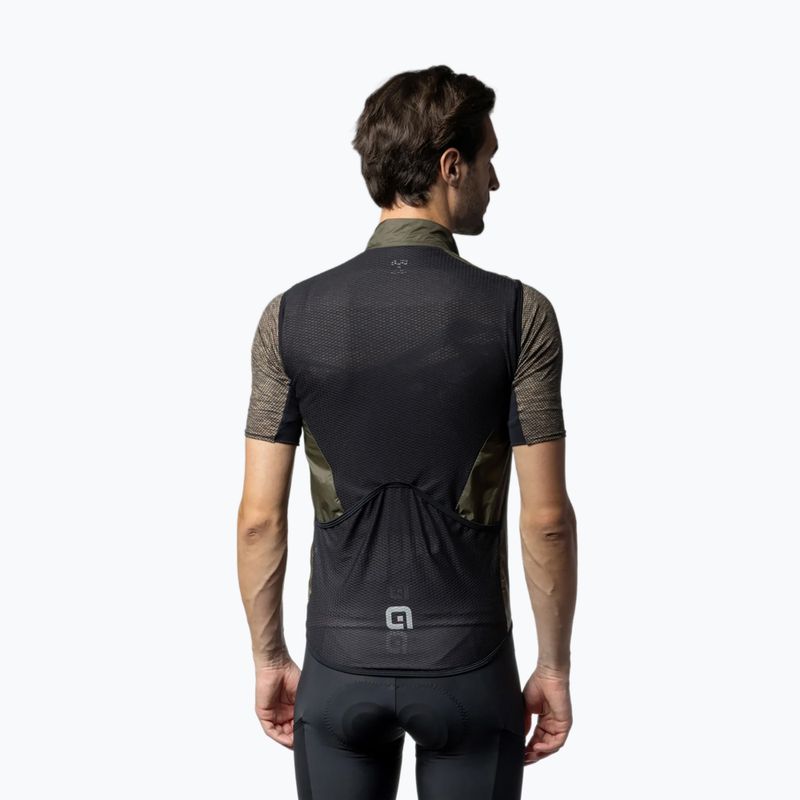 Pánská cyklistická vesta Alé Vento 2.0 army green 2