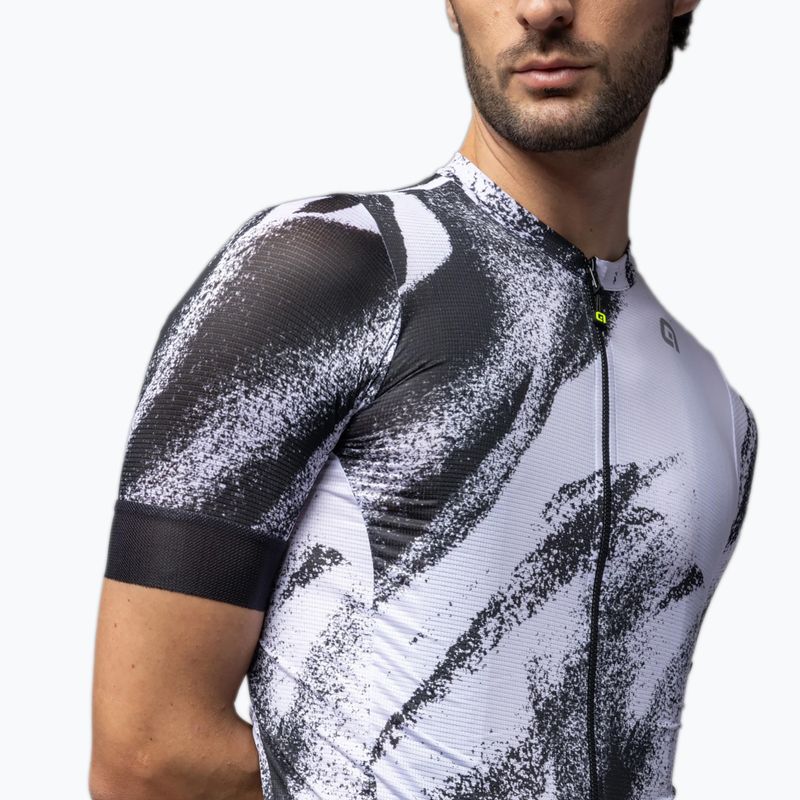 Pánský cyklistický dres Alé Trace white 4
