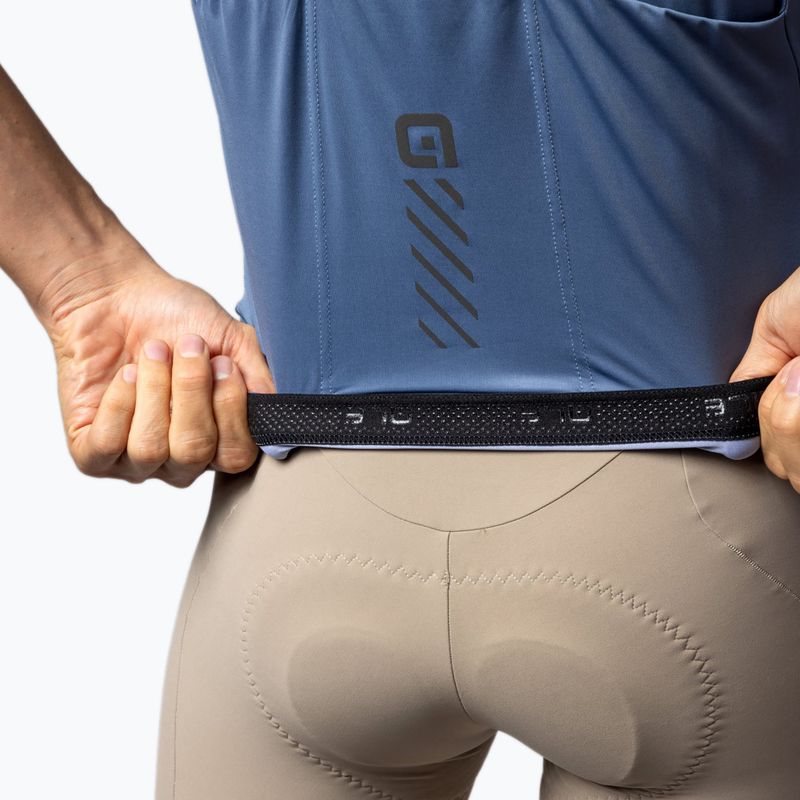 Pánský cyklistický dres Alé Color Block steel blue 6