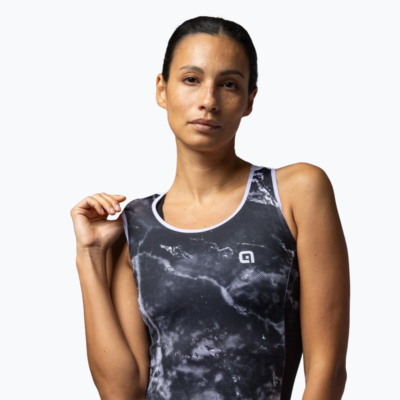 Dámský cyklistický dres Alé Marble TT black 3