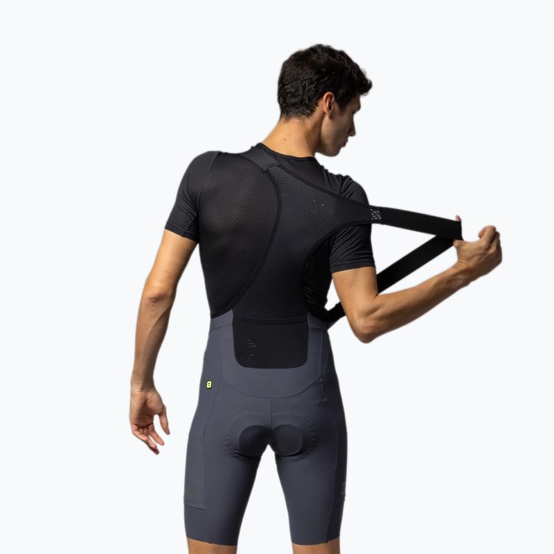 Pánské cyklistické šortky Alé Gravel Pro Bibshorts titanium 2