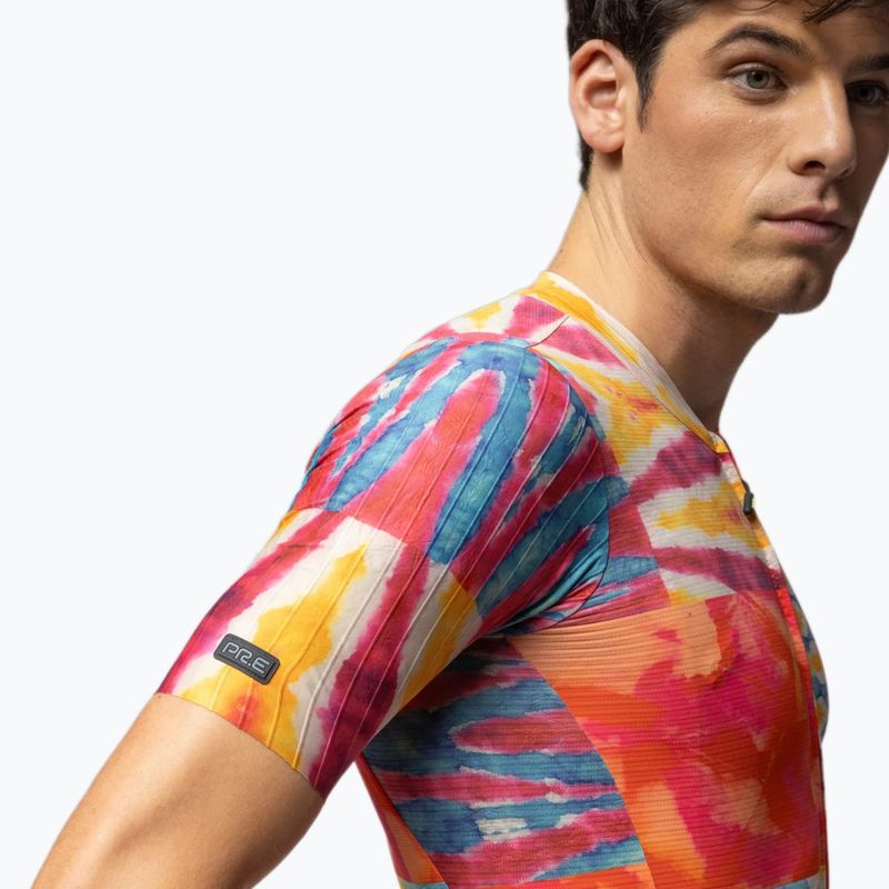 Pánský cyklistický dres Alé Clorofilla orange combo 4