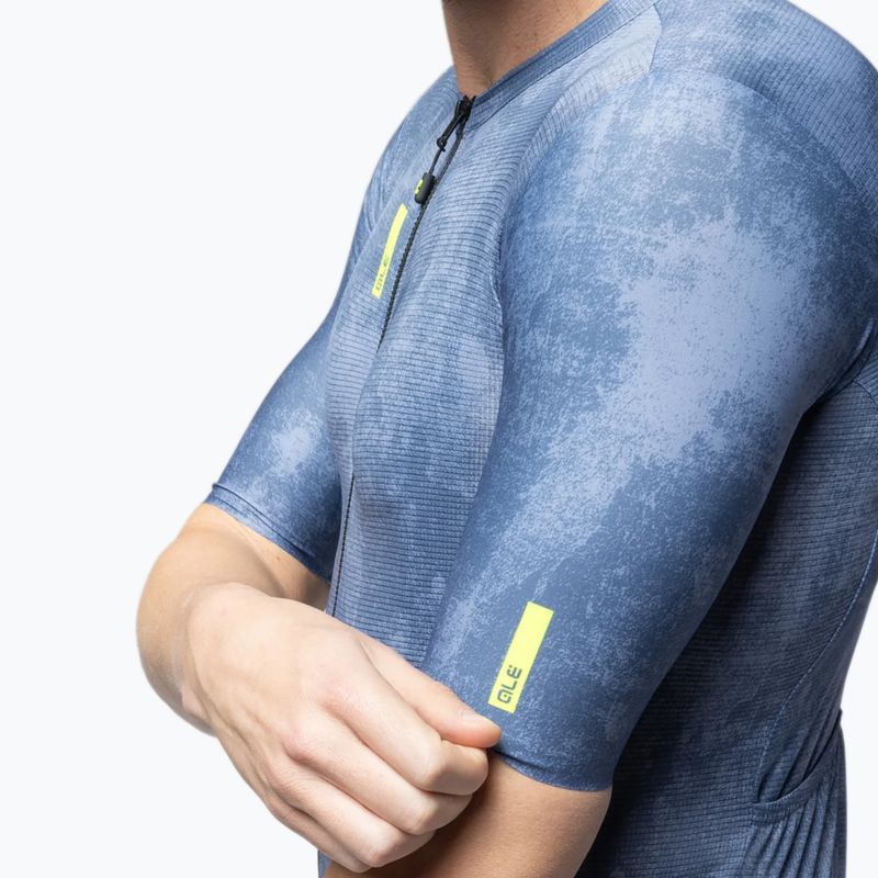 Pánský cyklistický dres Alé Deep powder blue 4