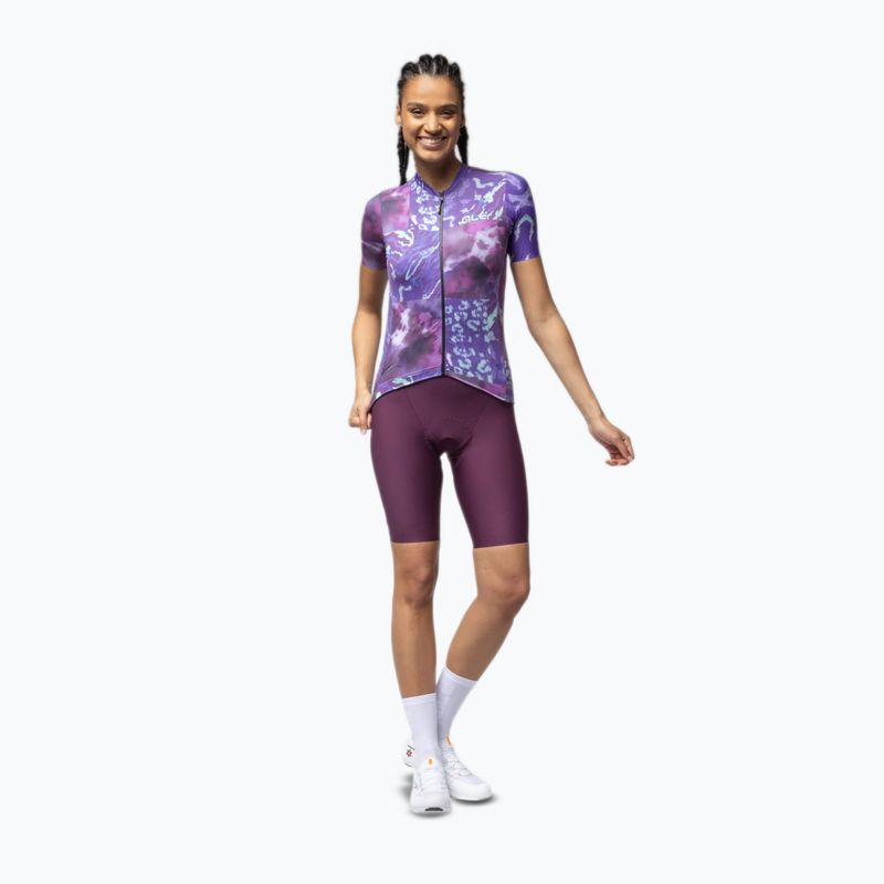 Dámský cyklistický dres Alé Linfa purple combo 2