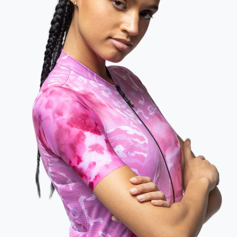 Dámský cyklistický dres Alé Linfa pink combo 4