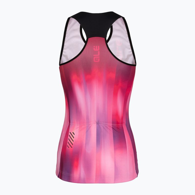 Dámský cyklistický dres Alé Crazy TT pink combo 7