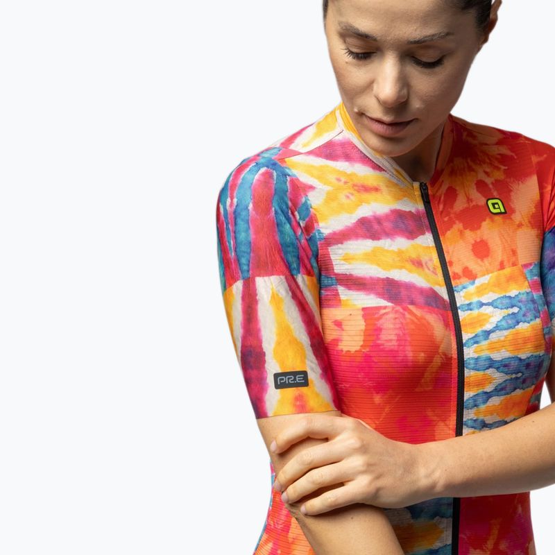 Dámský cyklistický dres Alé Clorofilla orange combo 5