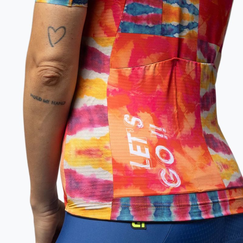 Dámský cyklistický dres Alé Clorofilla orange combo 6