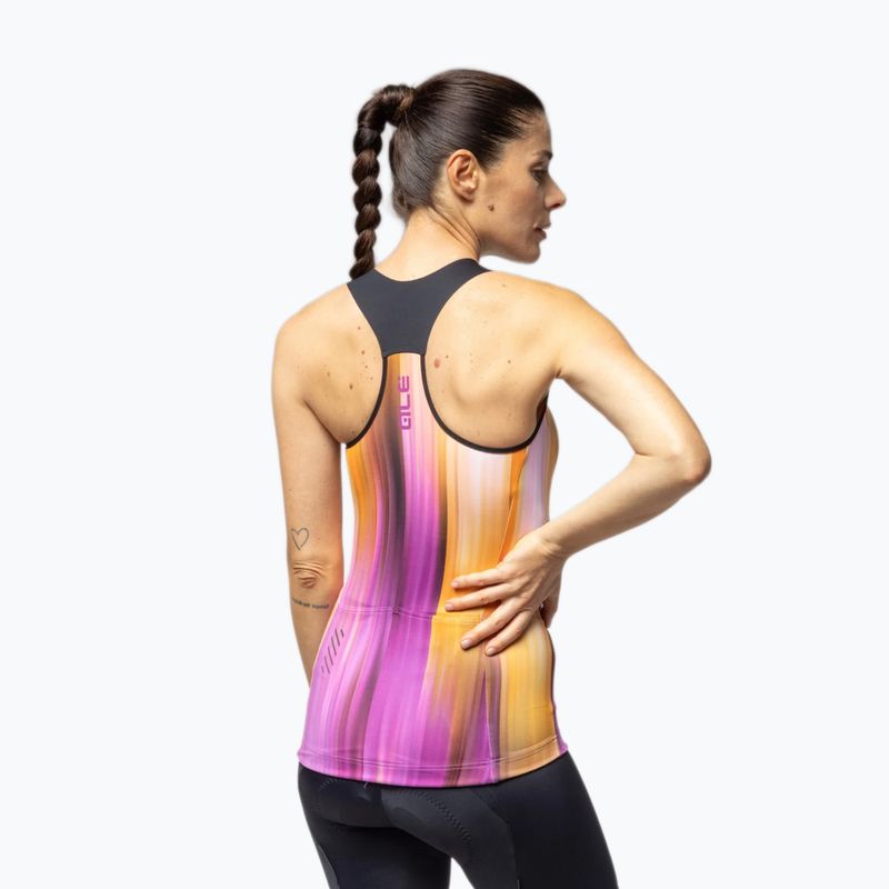 Dámský cyklistický dres Alé Crazy TT orange combo 3