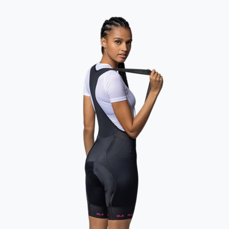 Dámské cyklistické šortky Alé Strada 2.0 Bibshorts fuchsia 2