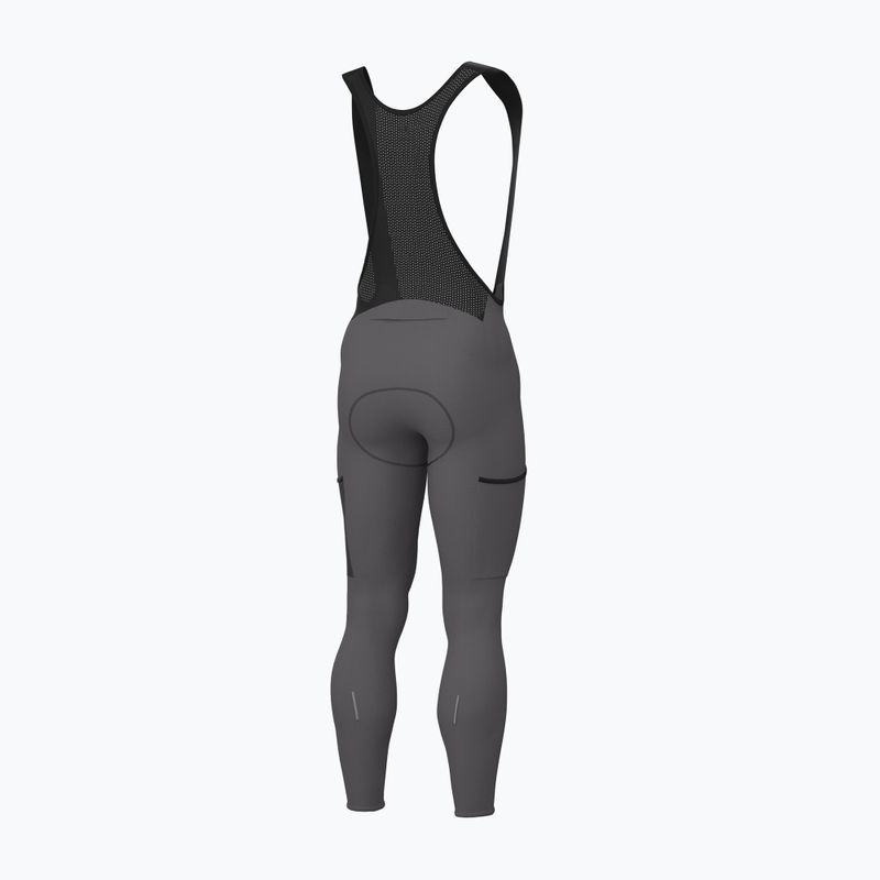 Pánské cyklistické kraťasy Alé Stones Cargo 2.0 Bibtights acciaio/steel 2