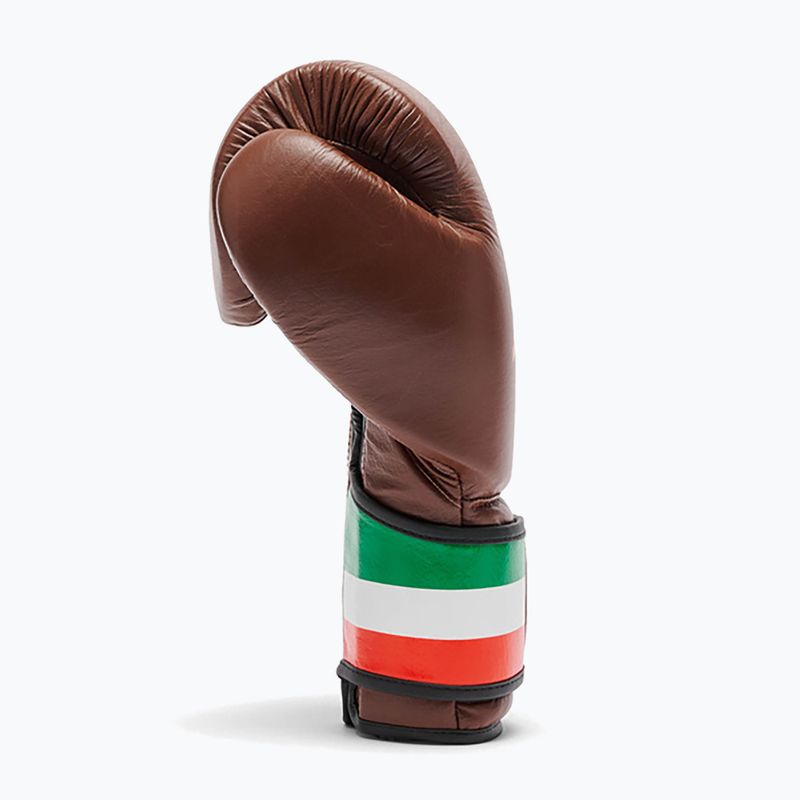 Boxerské rukavice LEONE 1947 Italy '47 black/white/brown 4