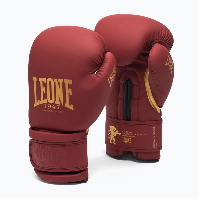 Boxerské rukavice LEONE 1947 Idol burgundy 2