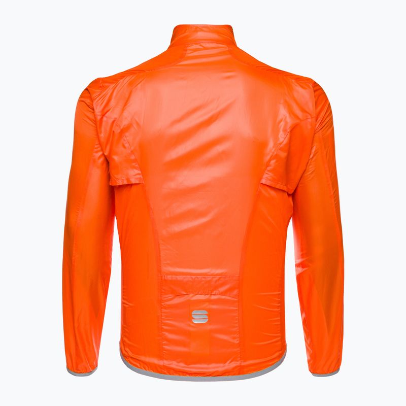 Pánská cyklistická bunda Sportful Hot Pack Easylight oranžová 1102026.850 2