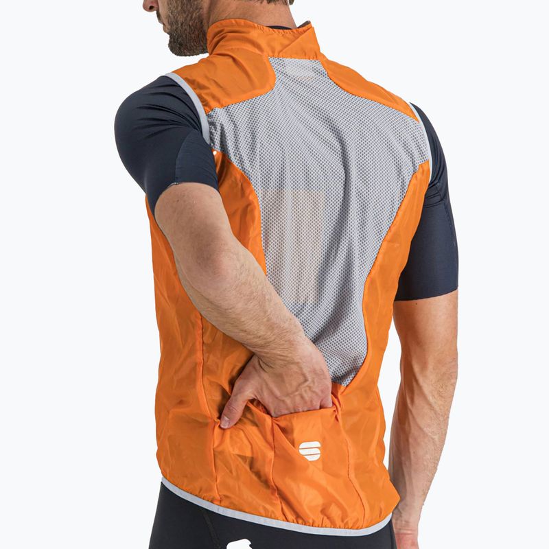 Pánská cyklistická vesta Sportful Hot Pack Easylight oranžová 1102027.850 4