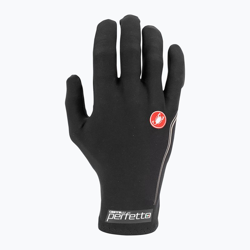 Pánské cyklistické rukavice Castelli Perfetto Light black 2