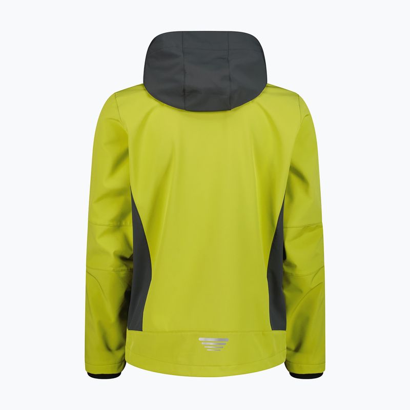 Pánská softshellová bunda CMP 3A01787N Zip Hood cardamom/black pine 2