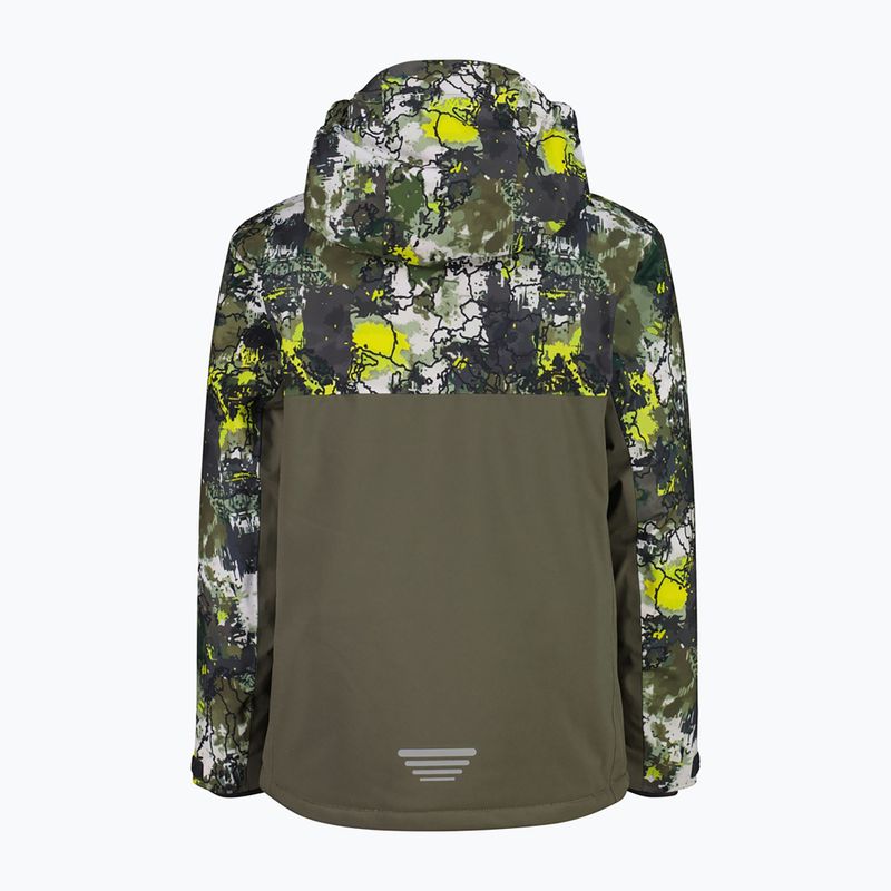 Dětská lyžařská bunda CMP 36W0714P Fix Hood olive/acido 3