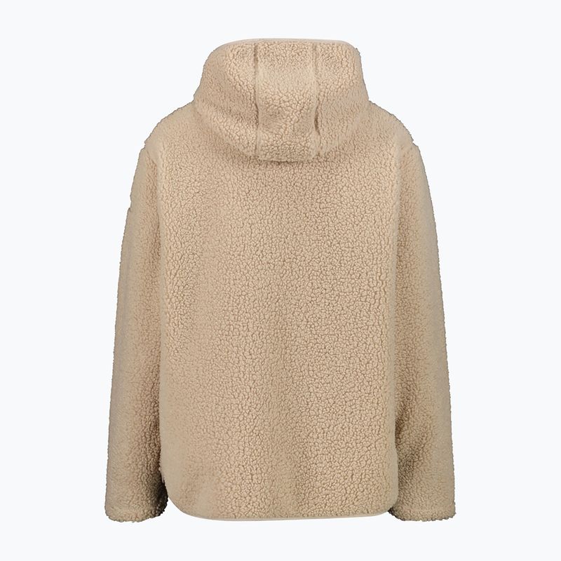 Dámský kabát CMP 36P2916 Long Teddy kaki 2