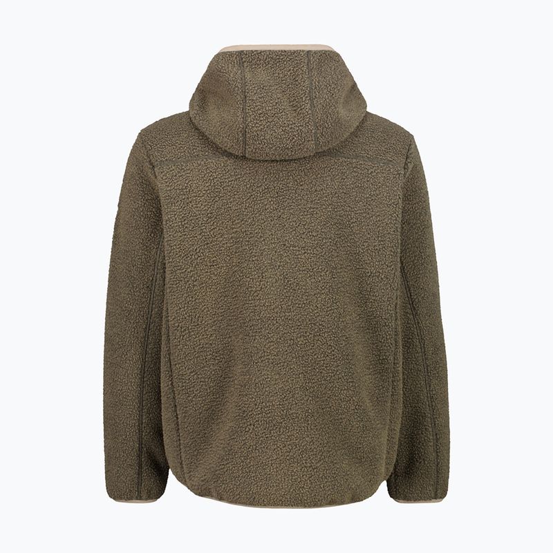 Pánský zateplený kabát CMP 36K2247 Fix Hood Parka teak mel 2