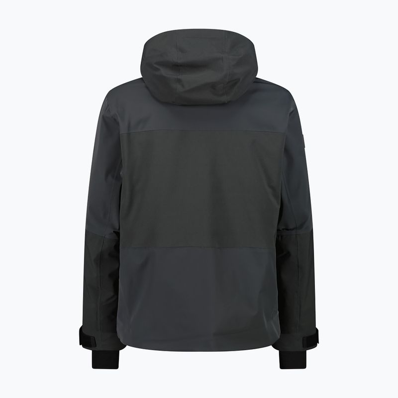 Pánská lyžařská bunda CMP 36W0027 Fix Hood black pine 2