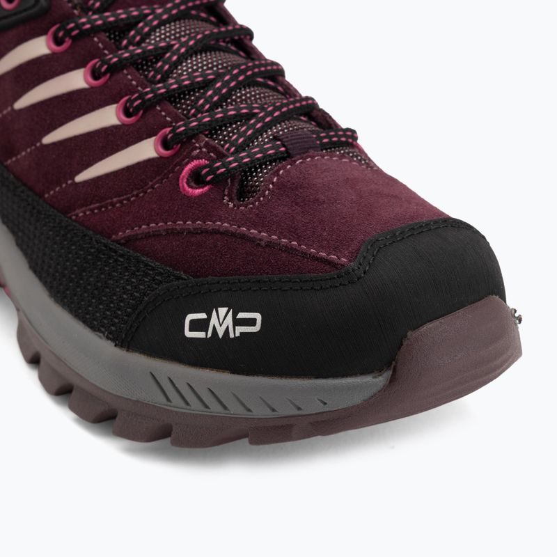 Dětské trekové boty CMP Rigel 2.0 Low Waterproof black berry/amaranto 7