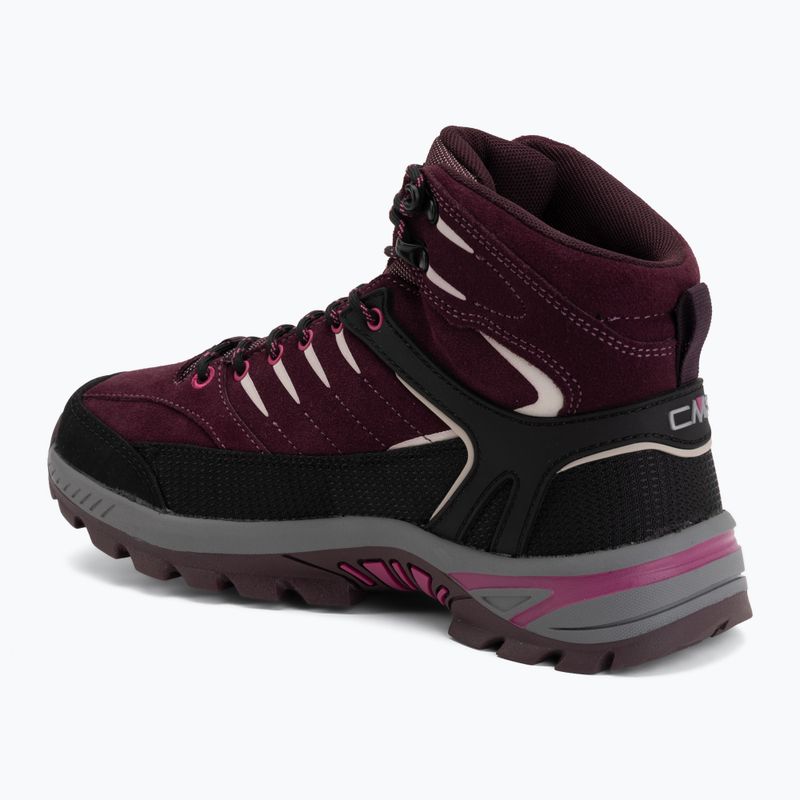 Dětské trekové boty CMP Rigel 2.0 Mid Waterproof black berry/amaranto 3