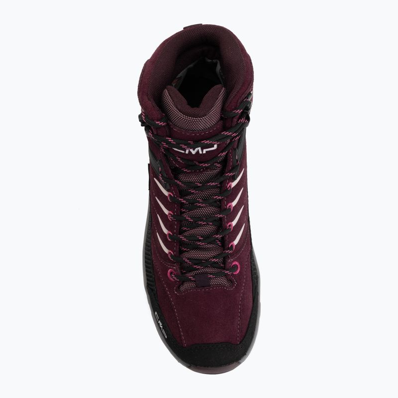 Dětské trekové boty CMP Rigel 2.0 Mid Waterproof black berry/amaranto 5