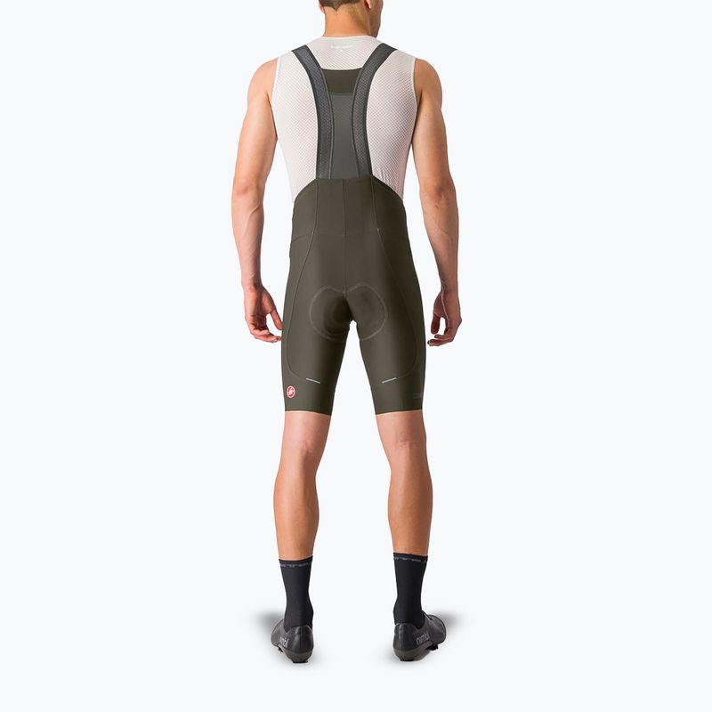 Pánské tmavě zelené cyklistické kraťasy Castelli Espresso 2