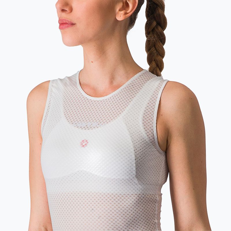 Dámský cyklistický dres  Castelli Pro Mesh Sleeveless white 5