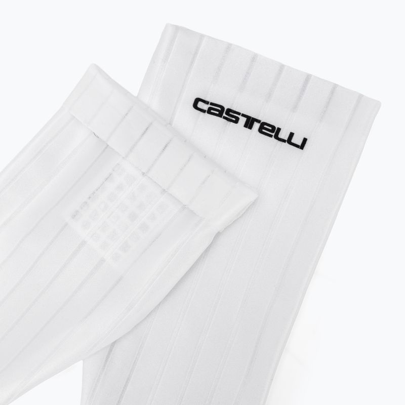 Cyklistické návleky na nohy Castelli Fast Legs white/black 5