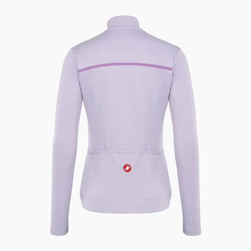 Dámská cyklistická mikina Castelli Sinergia 2 Jersey FZ W purple mist/purple dew 2