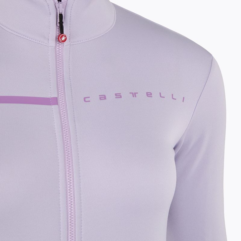 Dámská cyklistická mikina Castelli Sinergia 2 Jersey FZ W purple mist/purple dew 3