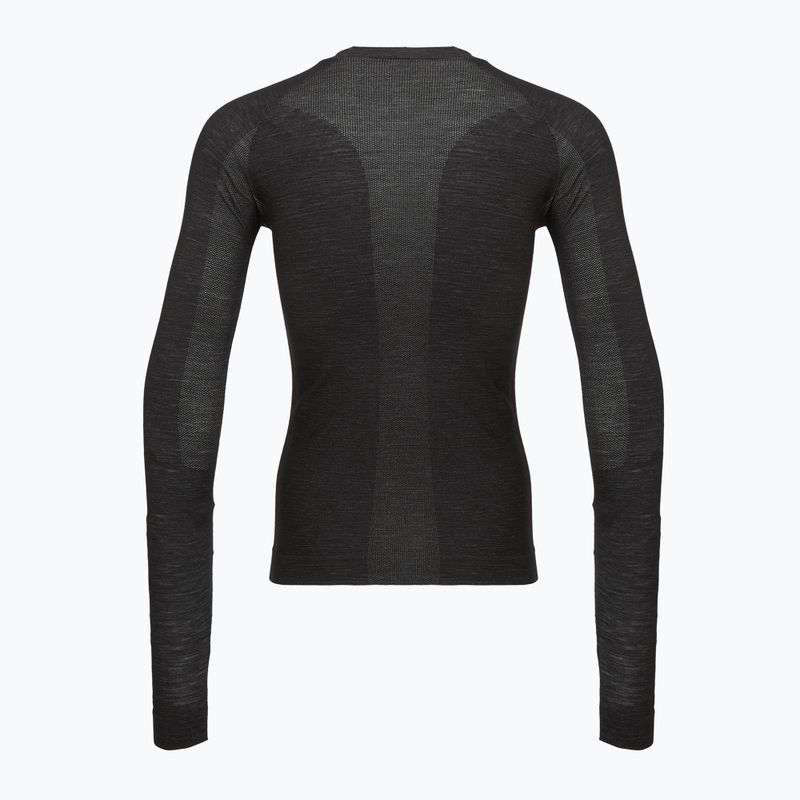 Pánské cyklistické tričko Longsleeve Castelli Merino Seamless Baselayer black 2